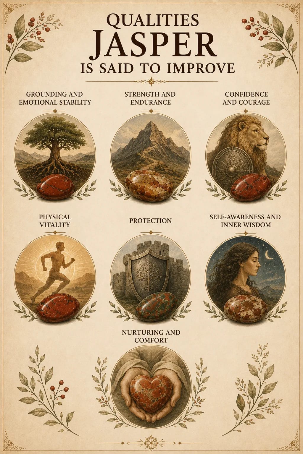 Jasper qualities jasper is said to improve xnc
