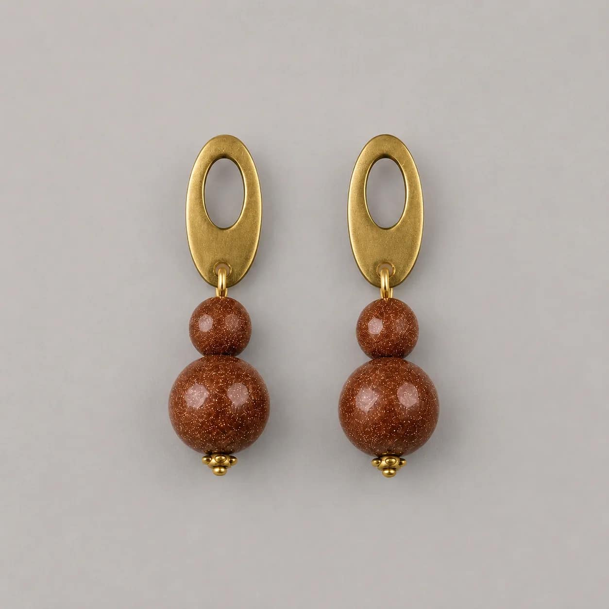 golden brown goldstone drop earrings (5) golden brown goldstone drop earrings (5)