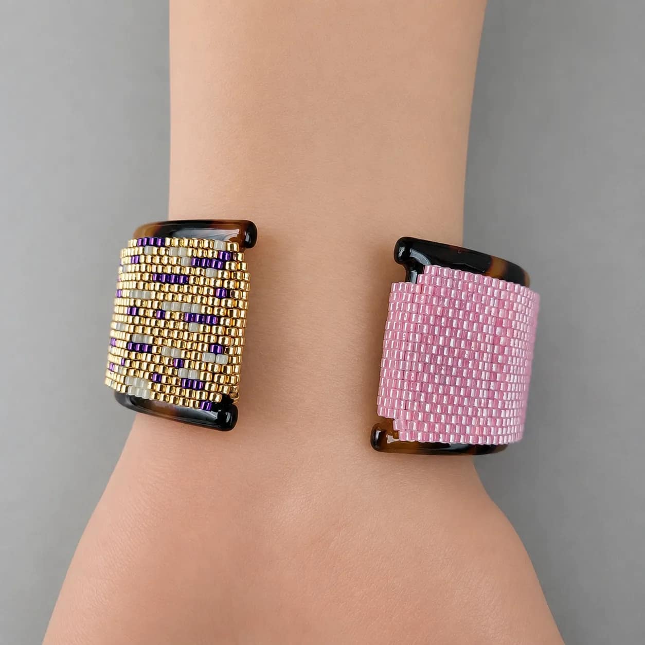 pixie dust – delica seed bead cuff bracelet (1) pixie dust – delica seed bead cuff bracelet (1)