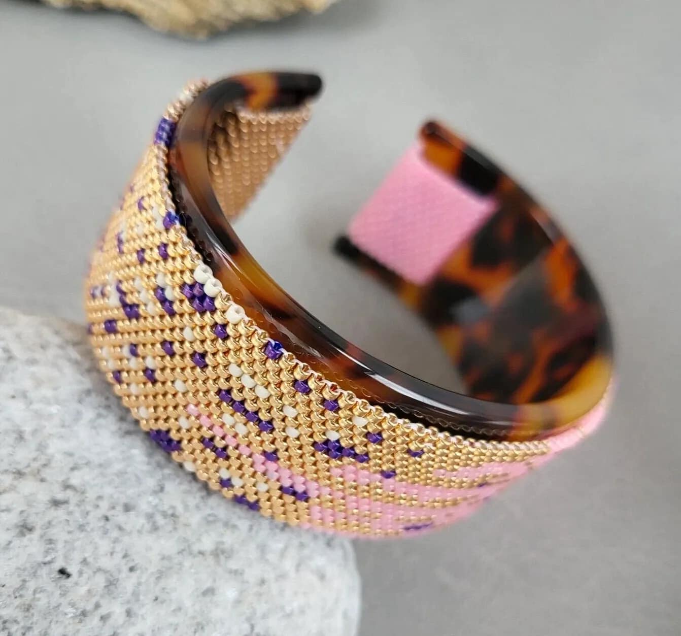 pixie dust – delica seed bead cuff bracelet (4) pixie dust – delica seed bead cuff bracelet (4)