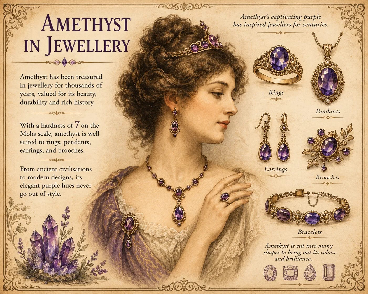 Amethyst amethyst in jewellery xnc
