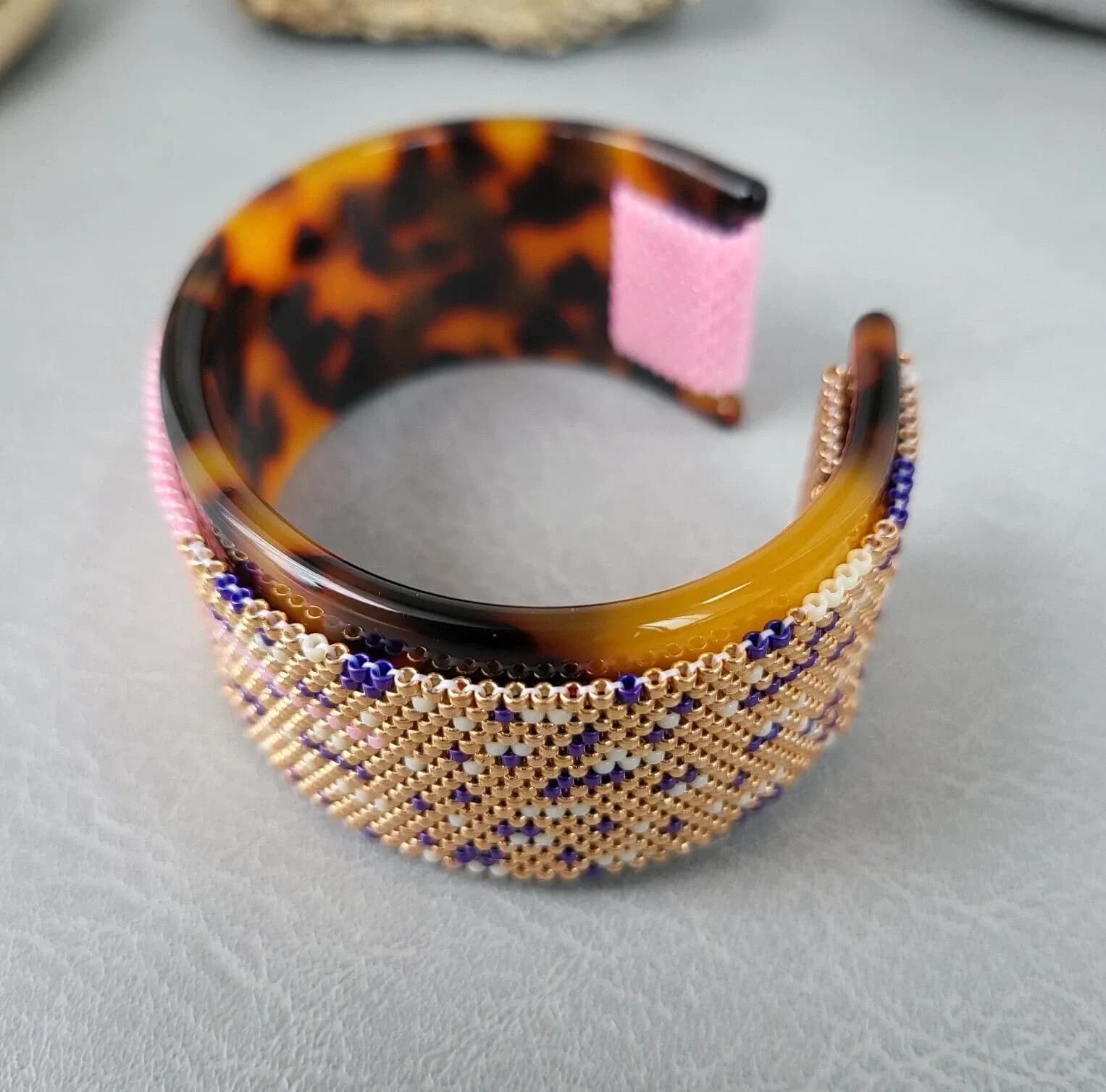 pixie dust – delica seed bead cuff bracelet (3) pixie dust – delica seed bead cuff bracelet (3)