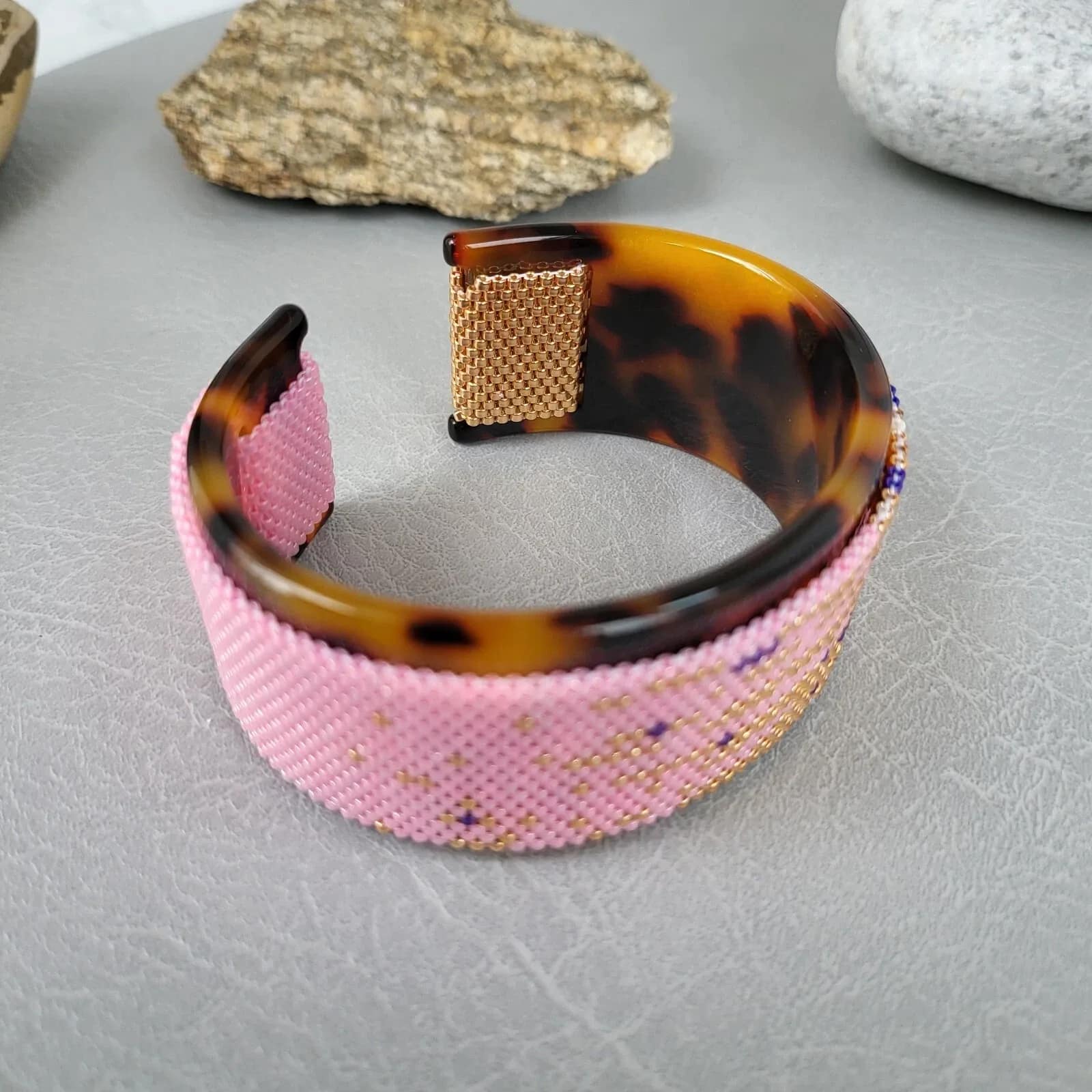 pixie dust – delica seed bead cuff bracelet (5) pixie dust – delica seed bead cuff bracelet (5)
