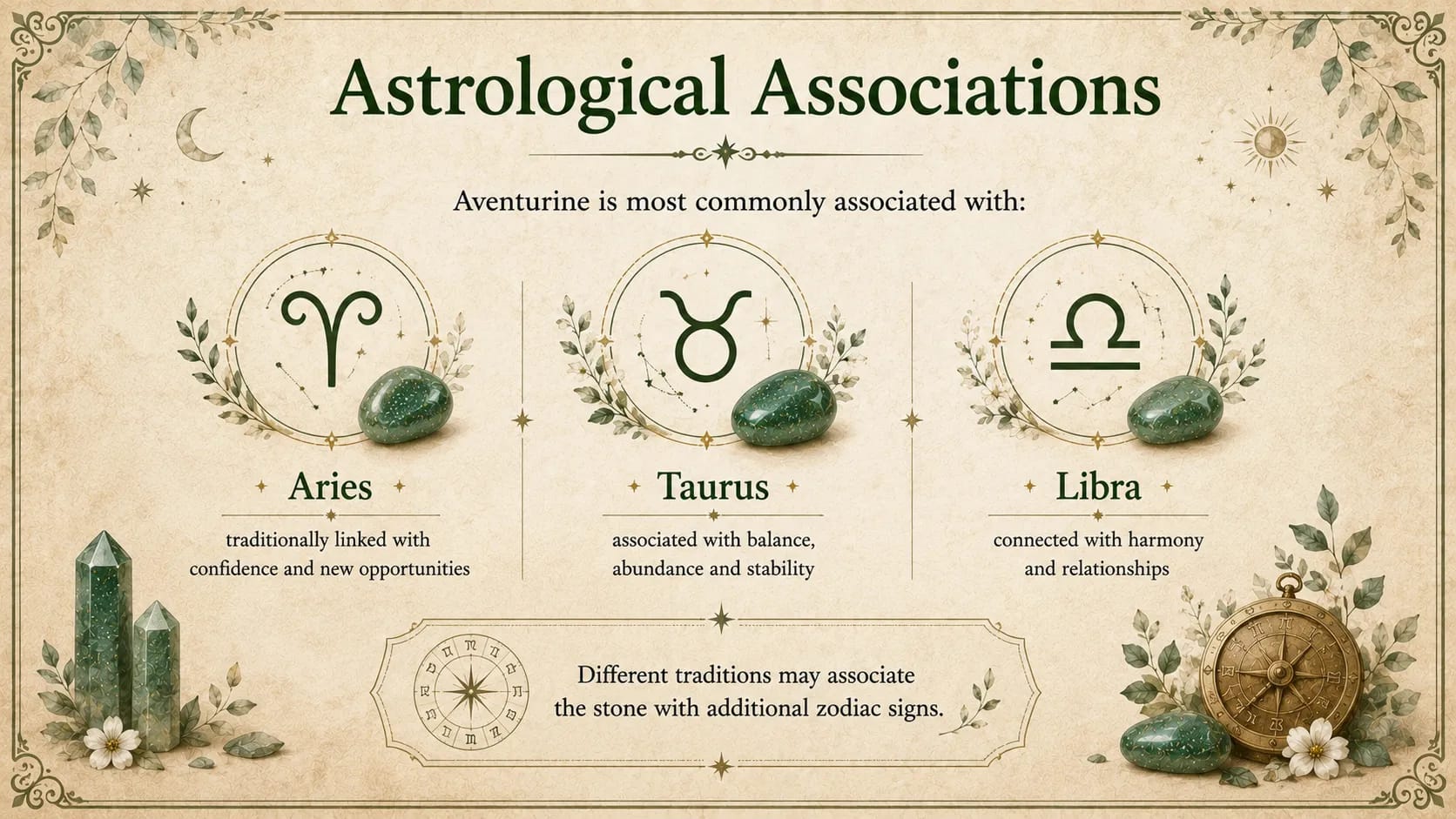 Aventurine astrological associations xnc