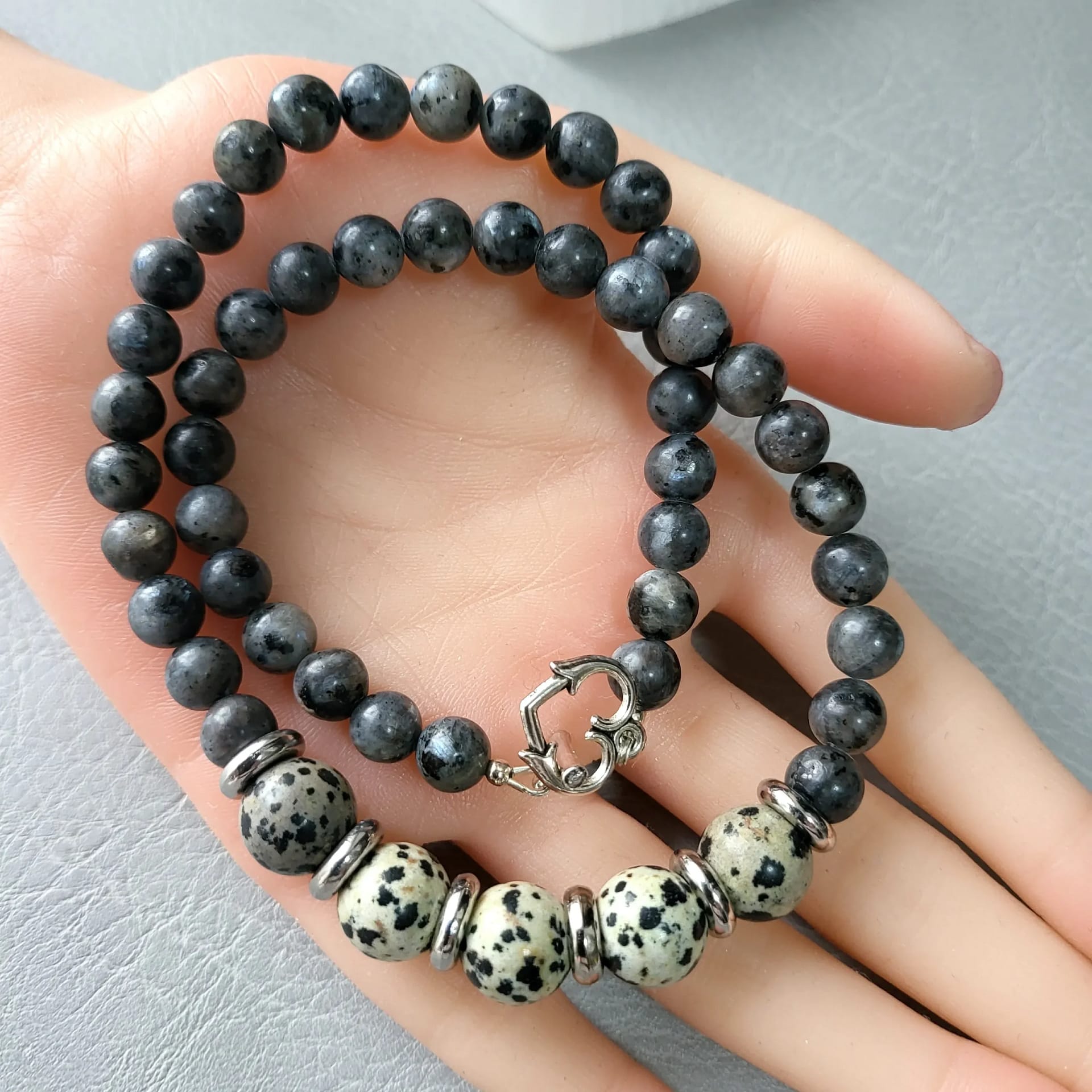 dalmatian jasper and labradorite necklace2 (1) xnc dalmatian jasper and labradorite necklace2 (1) xnc
