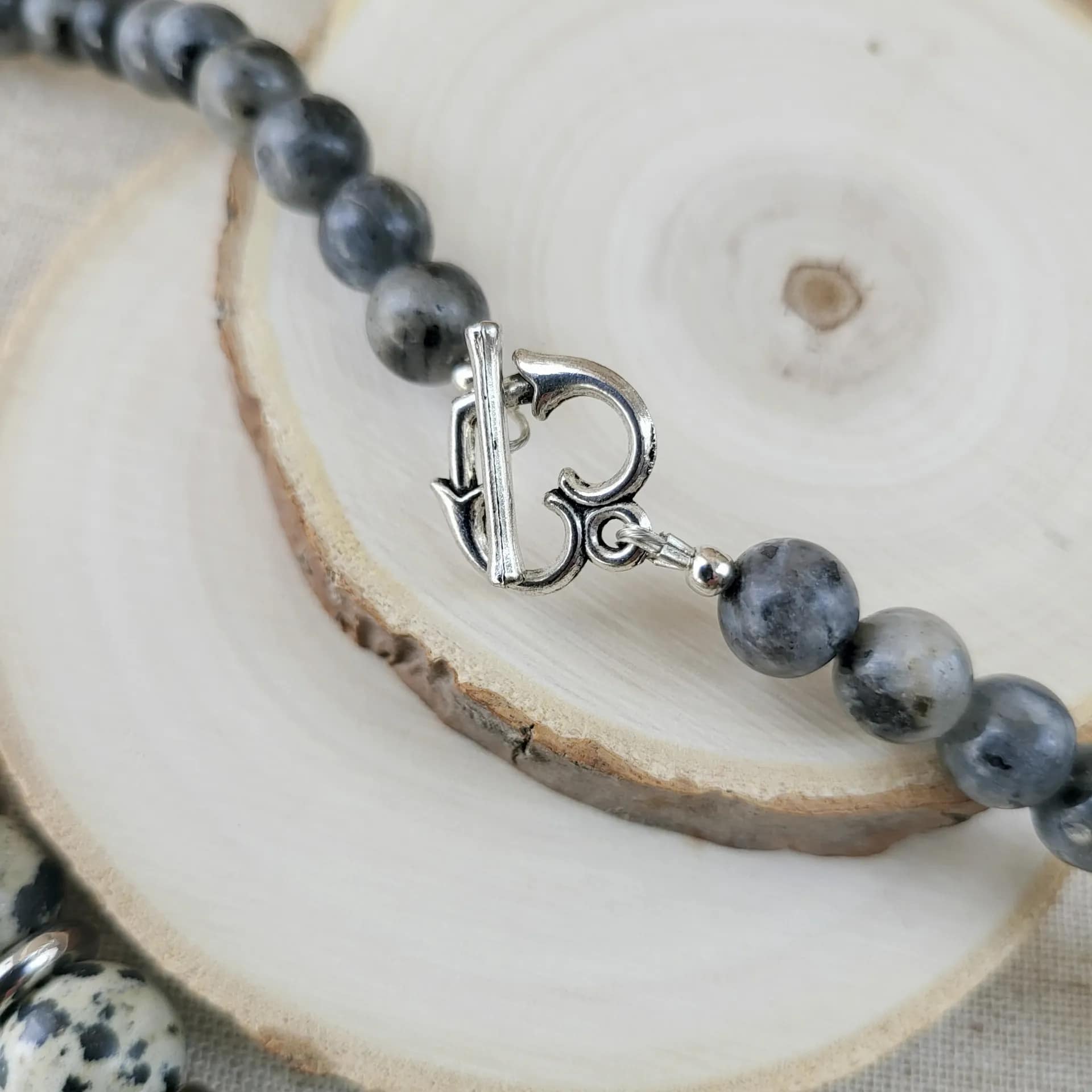 moonlit trail – dalmatian jasper & labradorite necklace (7) moonlit trail – dalmatian jasper & labradorite necklace (7)