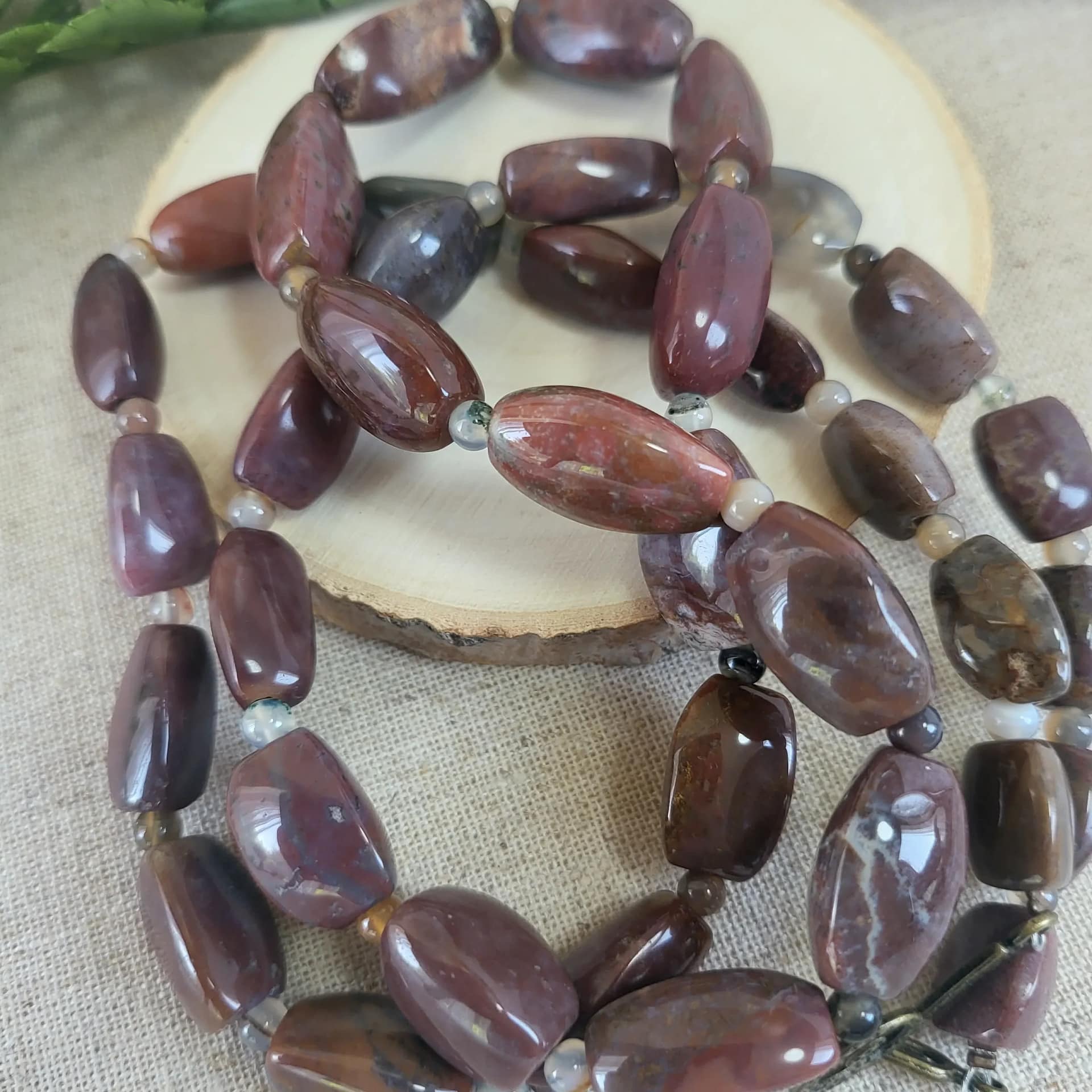 rose pink agate long necklace (5) rose pink agate long necklace (5)