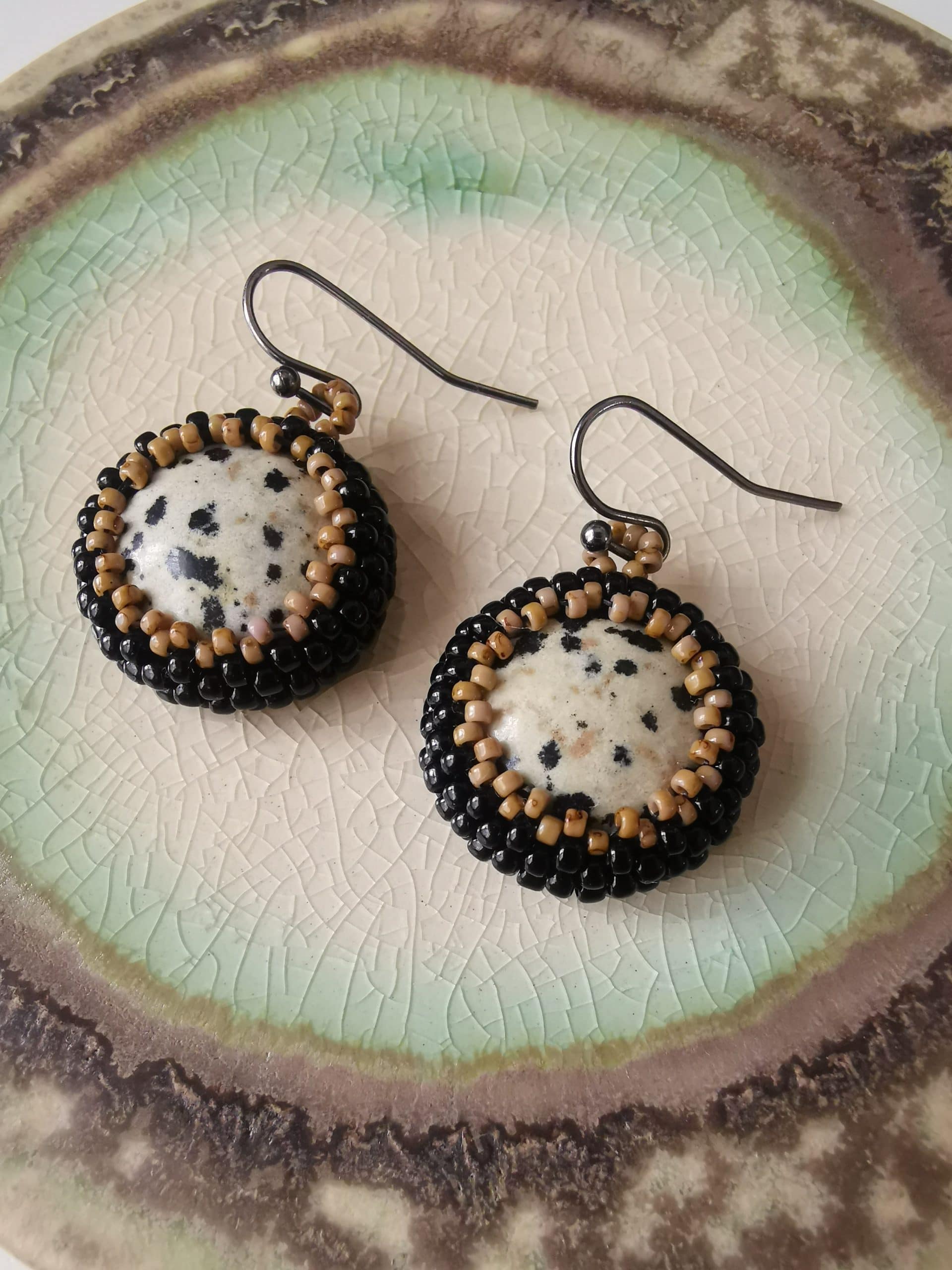 IMG_20210418_093332 Dalmatian jasper cabochon earrings