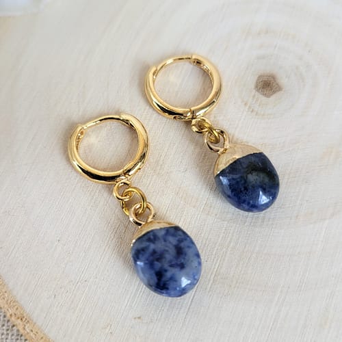 Midnight Sky blue sodalite earrings