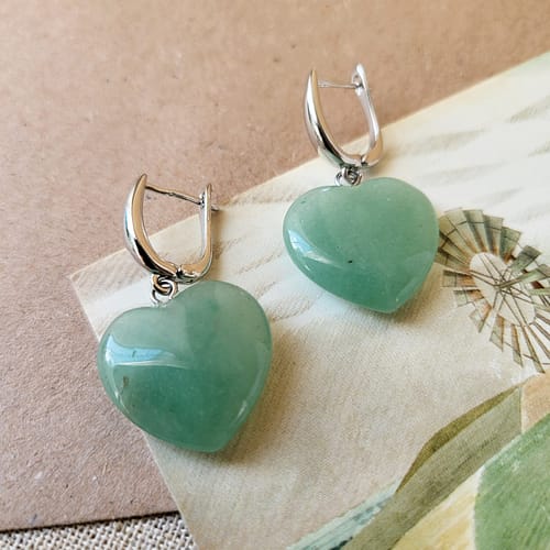 Aventurine Green Aventurine Hearts Earrings 1 Scaled